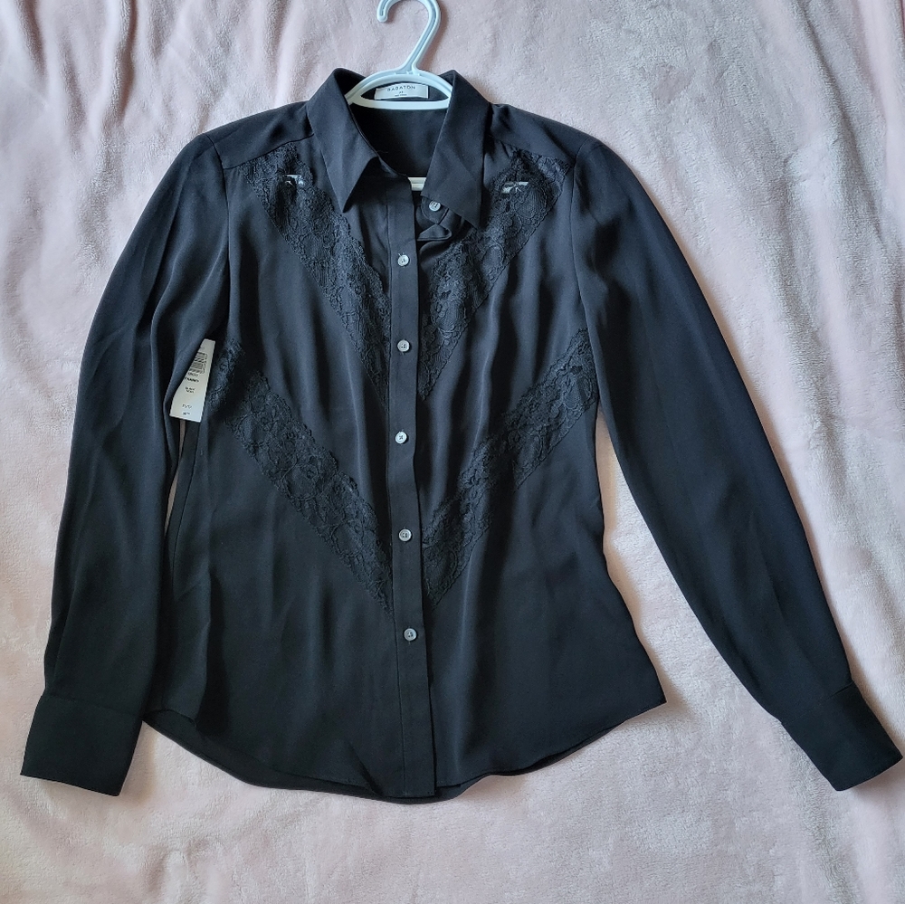 Aritzia Babaton Franky Blouse Shirt